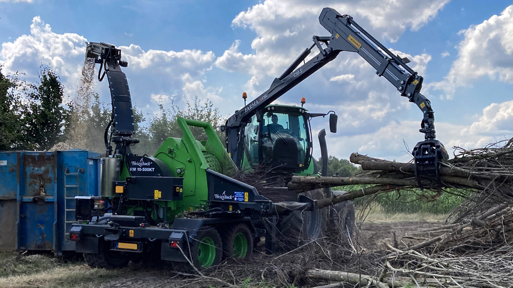 Heizohack versnipperaar met FARMA kraan