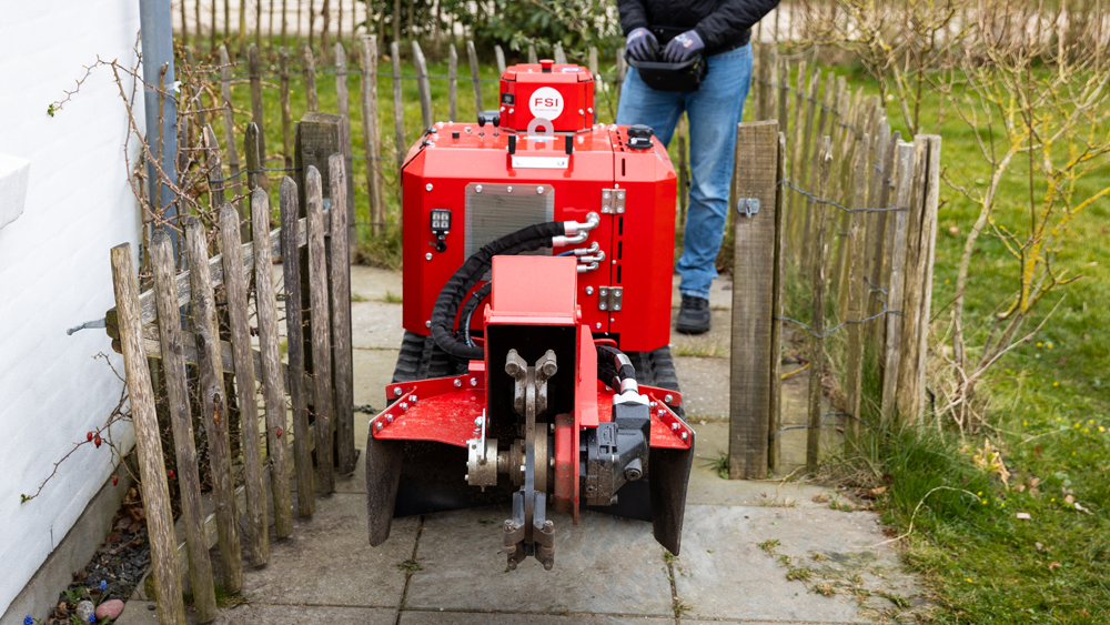 Smalle stobbenfrees op rupsen