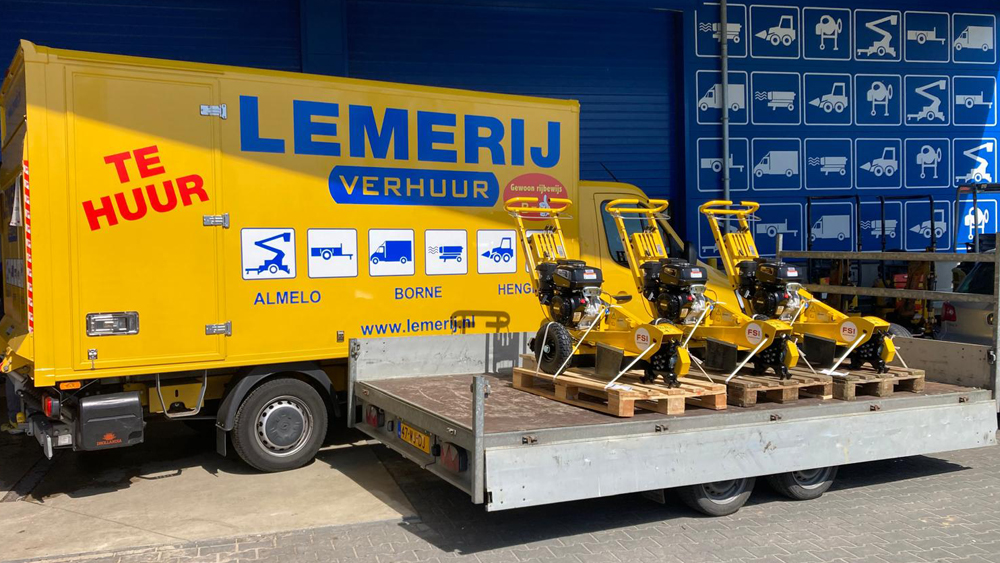 Drie FSI B21 stobbenfrezen