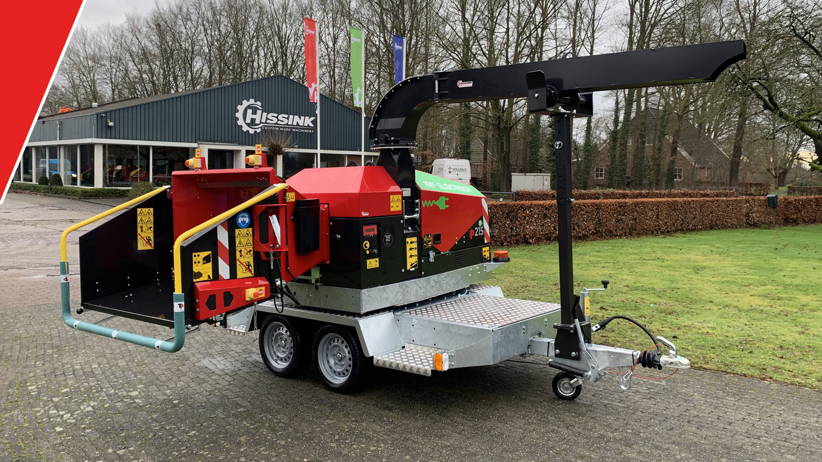 Elektrische versnipperaar afgeleverd