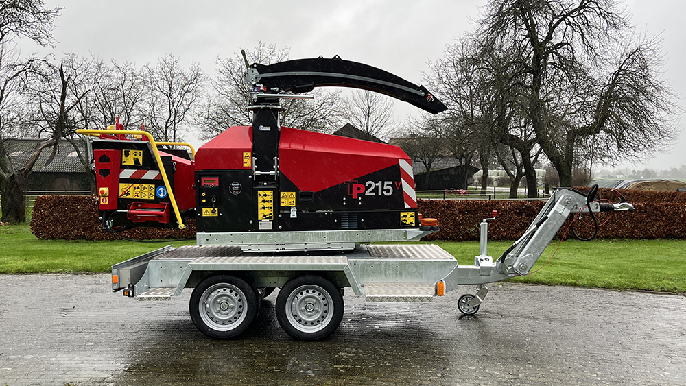 TP 215 Mobile draaibare houtversnipperaar