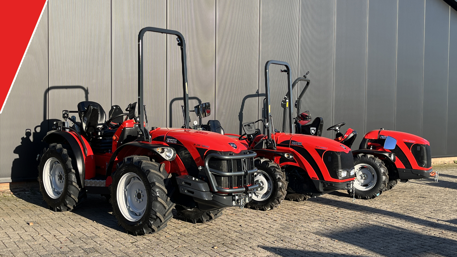 Drie Antonio Carraro tractoren afgeleverd