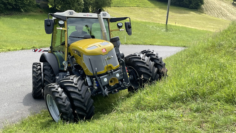 Rigitrac stabiele trekker op hellingen