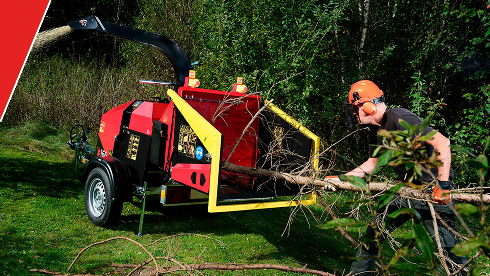 Nieuwe TP 166 Mobile houtversnipperaar