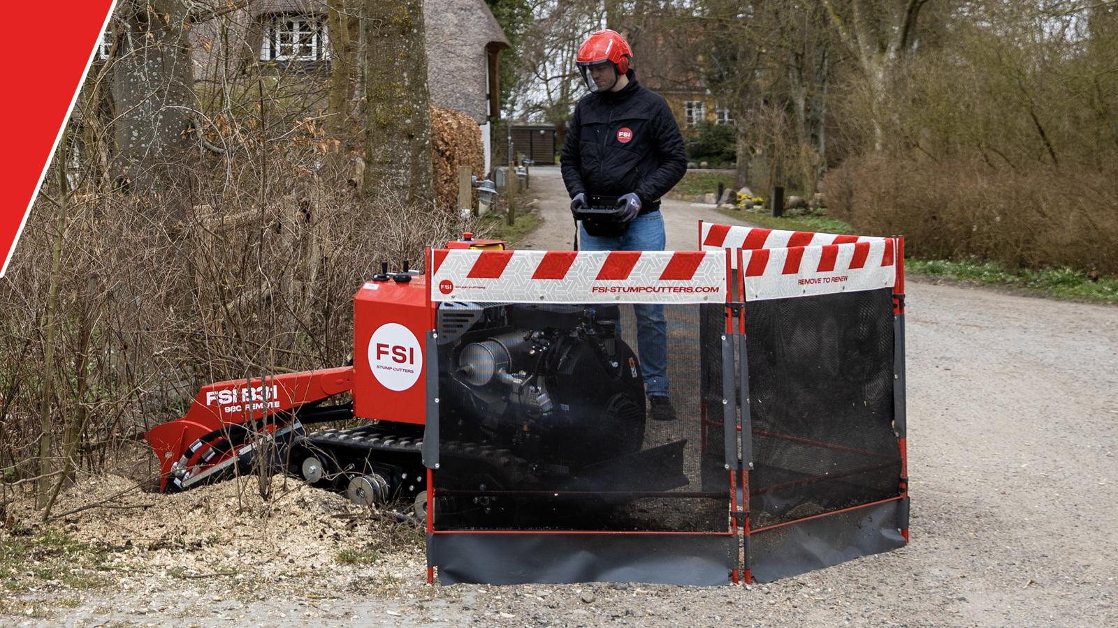 Nieuw stobbenfreesscherm van FSI
