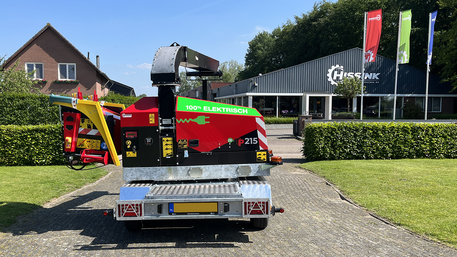 Elektrische TP houtversnipperaar afgeleverd