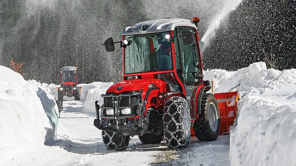 Antonio Carraro in sneeuw